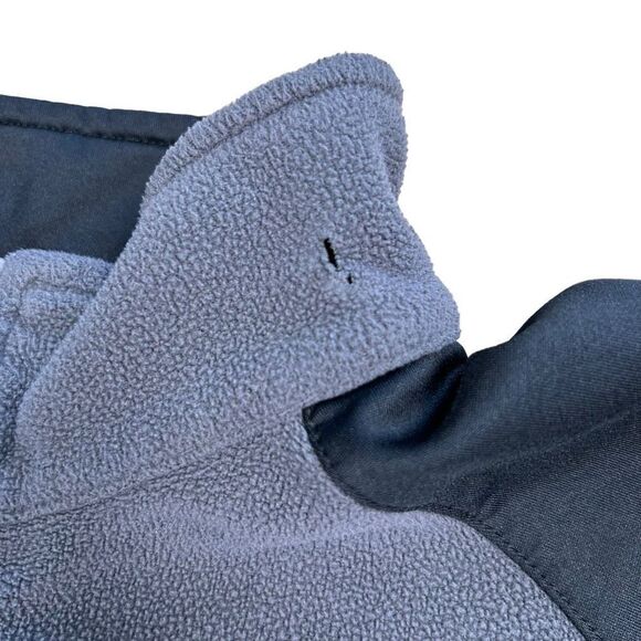 Columbia wWomen's Gray 1/4 Zip Fold Over Collar Fleece Sweatshirt Size Large - Picture 9 of 10